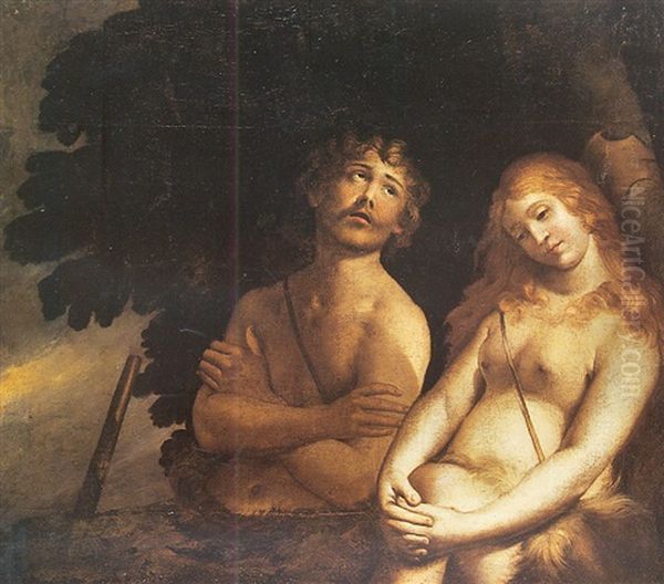 Adam Et Eve Apres Le Peche Originel - view 1