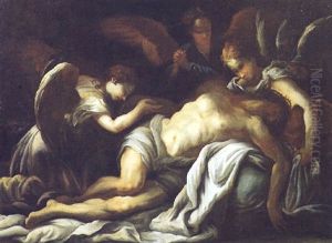 Cristo Morto Compianto Da Tre Angeli