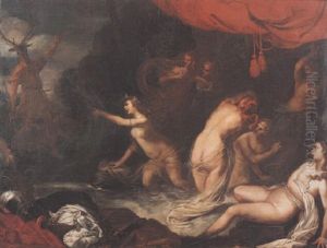 Diana E Le Ninfe Sorprese Da Atteone by Pietro Ricchi