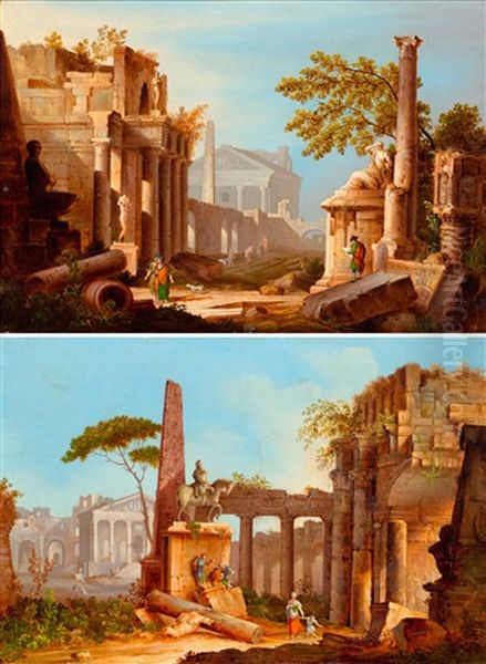 Pair Of Works: Capricci With Figures - view 1