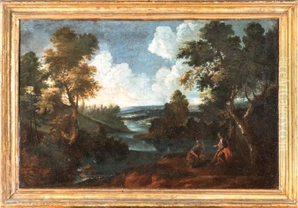 Paesaggio Boschivo Con Figure - view 1