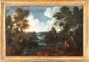 Paesaggio Boschivo Con Figure