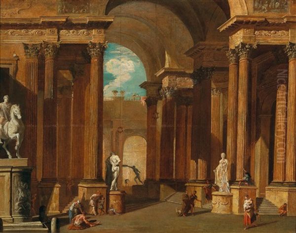 Architectural Capriccio With Figures - view 1