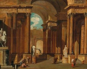 Architectural Capriccio With Figures