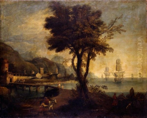 Paesaggio Fluviale Con Figure - view 1