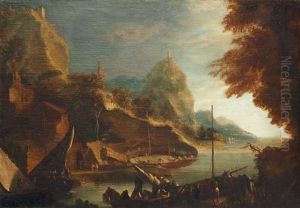 Hafen In Felsiger Landschaft
