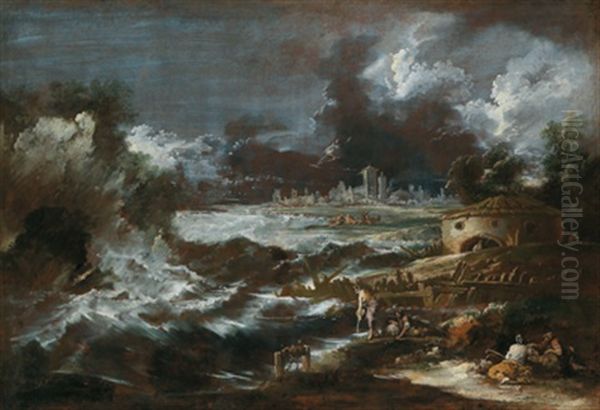 Kustenlandschaft Im Sturm - view 1
