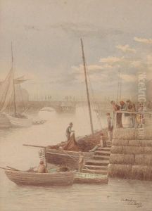 On The Quay by Edward C. Booth