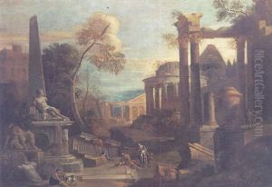 Capriccio Archittettonico Con Rovine Classiche E Figure