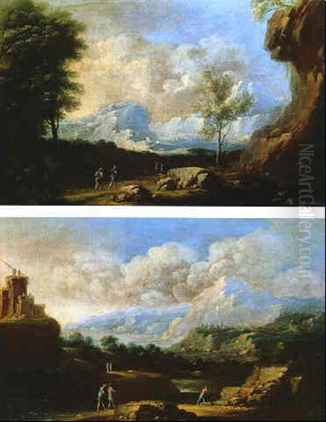 Paysages De La Campagne Italienne Animes De Personnages - view 1