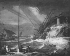 Ships In A Storm by Marco Ricci