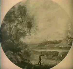 Zwei Bewaldete Flusslandschaften Mit Figuren by Marco Ricci