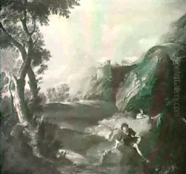 An Extensive Landscape With Narcissus.... - view 1