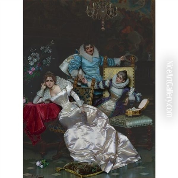 The Handsome Suitor Visits His Maiden - view 1