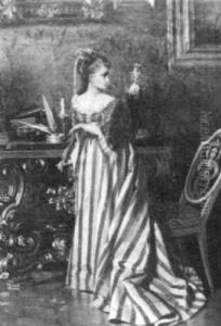 Woman By Writing Desk Woman By Writing Desk