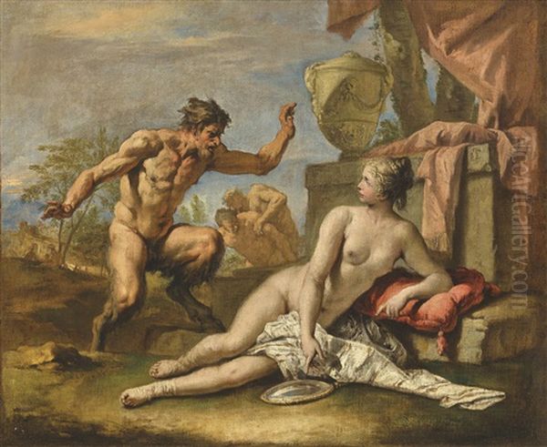 A Nymph And A Satyr - view 1