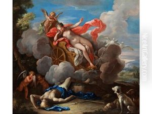 Venus Trauert Um Adonis by Sebastiano Ricci