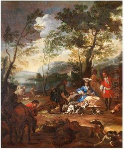 La Halte Lors De La Chasse A Courre