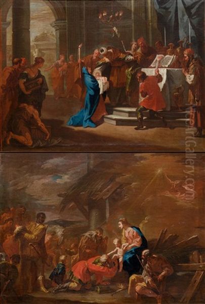 Pair Of Works: The Presentation In The Temple/ Adoration Of The Kings - view 1
