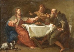 The Supper At Emmaus by Sebastiano Ricci