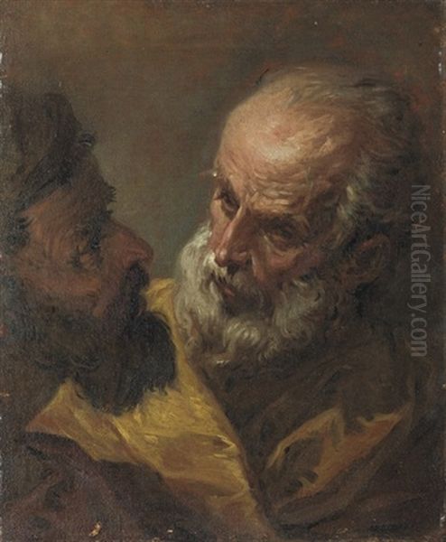 Two Bearded Men (study) - view 1