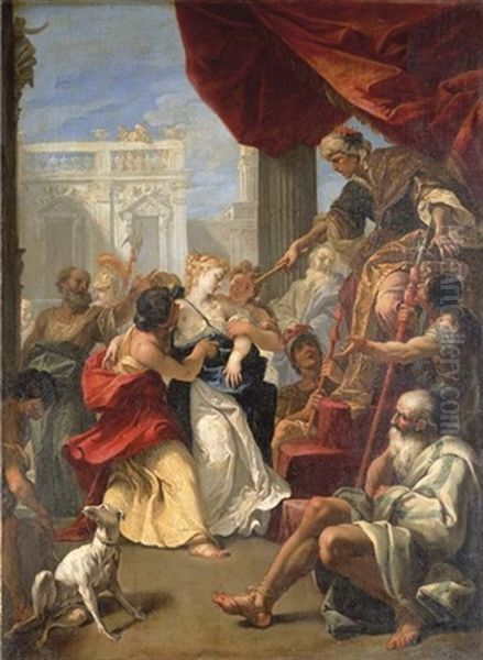 Esther Before Assuerus - view 1