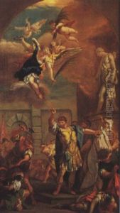 The Martyrdom Of Saint Maurice And The Legions Of Tebana by Sebastiano Ricci
