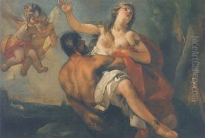 Nessus And Deianeira by Sebastiano Ricci