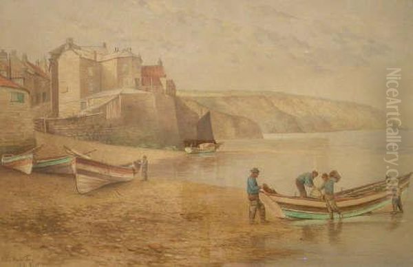 Robin Hoods Bay Watercolour - view 1