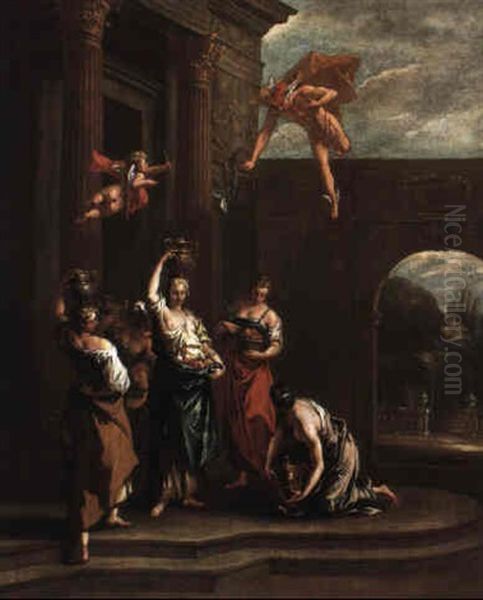 Mercury, Herse And Aglauros - view 1