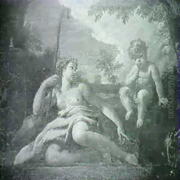 Nymph And Putti - view 1