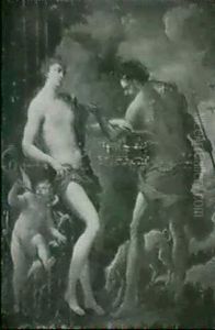 Venus And Adonis by Sebastiano Ricci