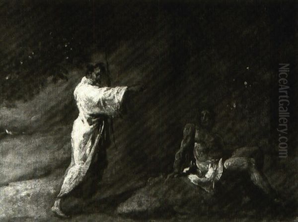 Two Figures In Landscape - view 1