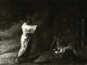 Two Figures In Landscape by Sebastiano Ricci