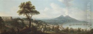 Blick Auf Neapel Vom Scudillo Mit Dem Palazzo Di Capodimonte; Blick Auf Den Golf Von Pozzuoli (2 Works)