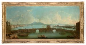 A View Of The Bay Of Naples With The Ponte Nuovo