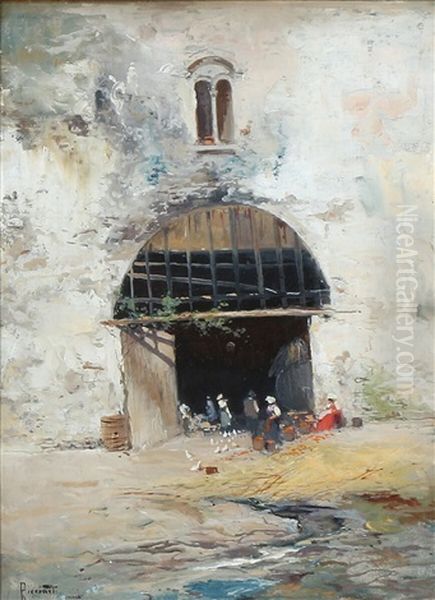 The Entrance To An Italian Food Court - view 1