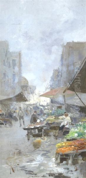 Street Market, Naples, A Pair - view 1