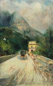 Strada A Capri by Oscar Ricciardi
