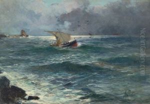 Veliero Nel Mare In Tempesta
