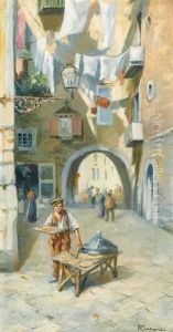 Der Strassenverkaufer In Neapel