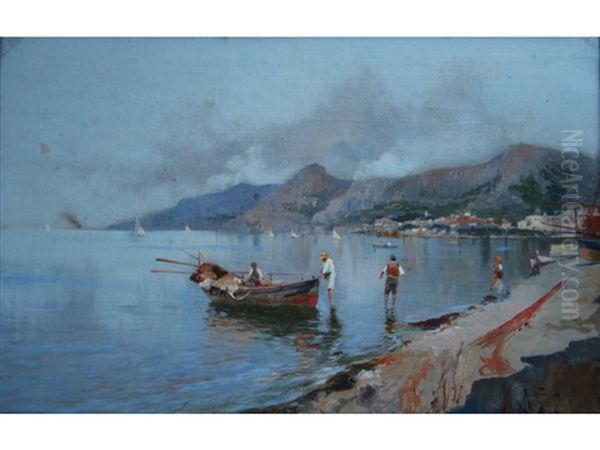 Fishermen On The Neapolitan Coast - view 1