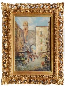 Market In An Italian Town (+ Another; Pair) Market In An Italian Town (+ Another; Pair)