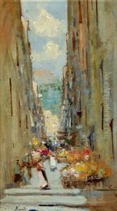 Blumenmarkt by Oscar Ricciardi