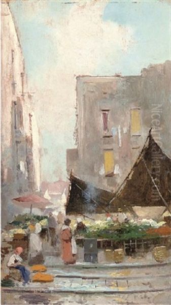 An Italian Fruit Market (+ Another; Pair) - view 1
