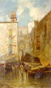 An Italian Market by Oscar Ricciardi