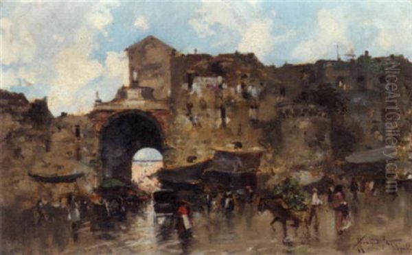 Market Scene, Naples - view 1