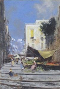 Napoli, Mercatino Sulla Scalinata