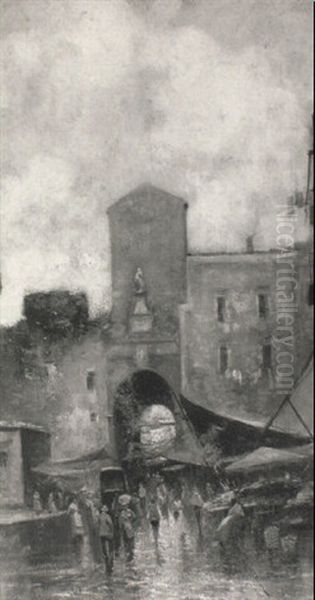 A Neopolitan Street Scene - view 1