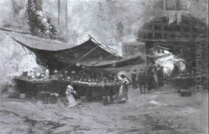 Markt In Neapel by Oscar Ricciardi